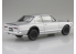 Aoshima maquette voiture 65891 Nissan Skyline 2000GT-R 1970 Silver Snap Car 1/24