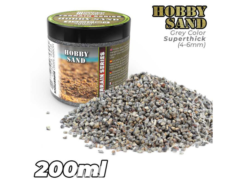 Green Stuff 13334 Sable à Modeler extra grossier 200ml - Gris foncé
