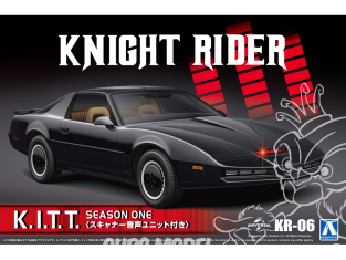 Aoshima maquette voiture 06560 K2000 KITT Saison 1 Knight Rider avec son et lumière 1/24