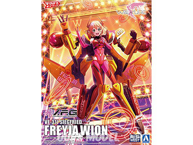 Aoshima maquette mecha 65259 Combattantes variables Macross Delta Walkure Freyja Wion VF-31J Siegfried