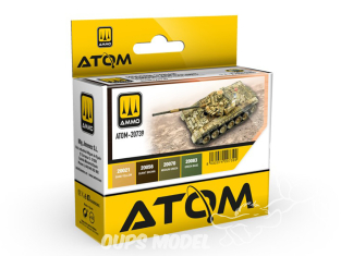 MIG peinture Atom 20739 Set couleurs camouflage Syrien moderne 4 x 20ml