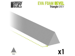 Green Stuff 13429 Bandes de mousse EVA Triangulaires 10 mm
