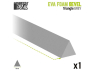 Green Stuff 13429 Bandes de mousse EVA Triangulaires 10 mm