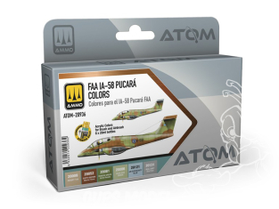 MIG peinture Atom 20936 Set couleurs IA-58 Pucara FAA 6 x 20ml