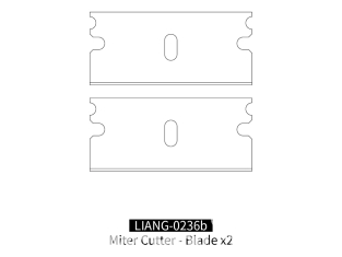 Liang Model outillage 0236b Lames pour coupe onglet x2