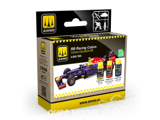 MIG peinture Cobra Motor 7869 Set peintures Ecurie Racing Red Bull 3 x 30ml