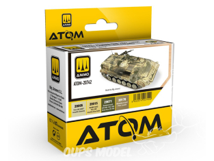 MIG peinture Atom 20742 Set couleurs camouflage Soviétique Guerre d'Afghanistan 1979 - 1989 4 x 20ml