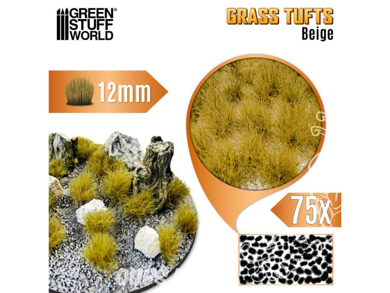Green Stuff 12937 Touffes d'herbe Tuft 12 mm - Beige