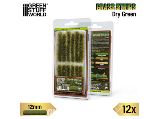 Green Stuff 13448 Bandes de gazon 12 mm Vert sec