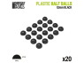 Green Stuff 13498 Demi-boules en plastique 12mm