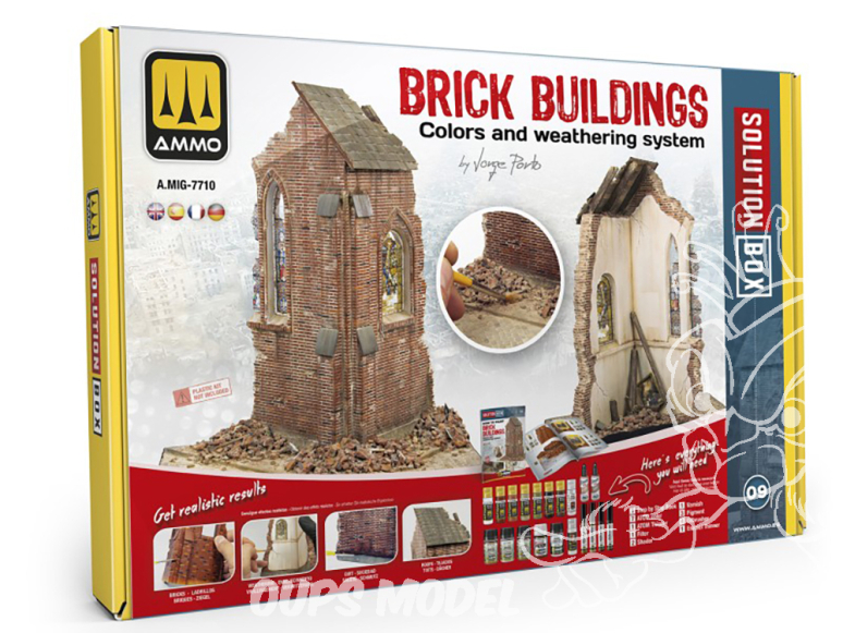 MIG Solution Box 7710 Batiments en brique Couleurs et Vieillissement - Livre Français (multilangues)