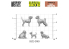 Green Stuff 12303 Petits chiens 1/48