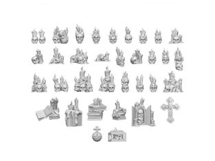 Green Stuff 13299 Crânes et bougies 1/48