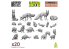 Green Stuff 12302 Animaux de la foret 1/48