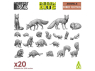 Green Stuff 12302 Animaux de la foret 1/48