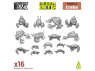 Green Stuff 12301 Crabes 1/48 1/35