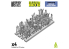 Green Stuff 12304 Set imprimé en 3D Squelettes humains 1/35