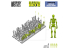 Green Stuff 12304 Set imprimé en 3D Squelettes humains 1/35