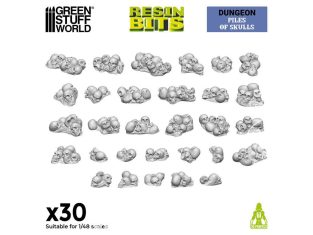 Green Stuff 13298 Piles de crânes 1/48