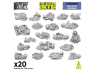 Green Stuff 13174 Vestiges de squelettes 1/48