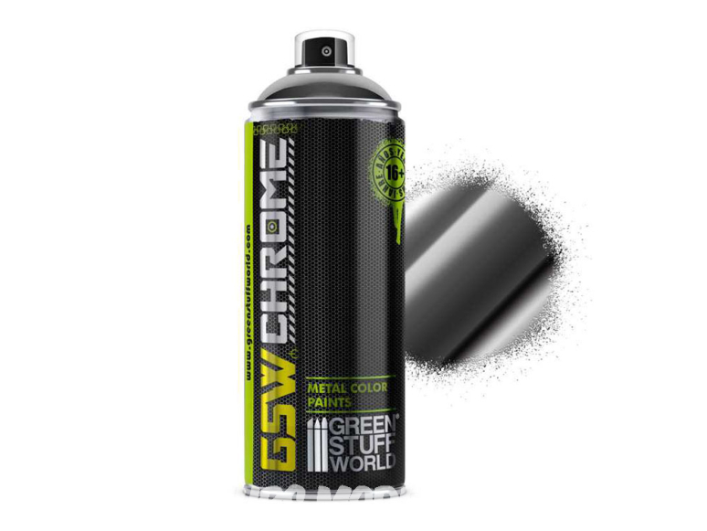 Green Stuff 5432 Bombe Peinture Chrome Noir 400ml