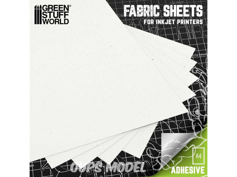 Green Stuff 13392 Toiles imprimables adhésive pour jet d'encre
