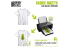 Green Stuff 13391 Tissu coton hotmelt imprimables par jet d&#039;encre