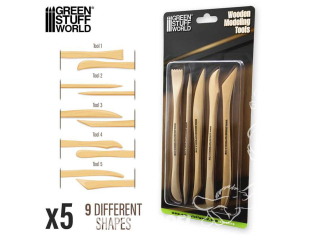 Green Stuff 4788 Outils de modelage en bois