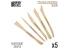 Green Stuff 4788 Outils de modelage en bois