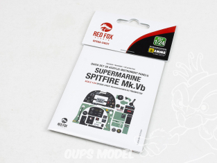 Red Fox Studio Tableaux de bord 3D avion RFQS-24031 Supermarine Spitfire Mk.Vb Trumpeter 1/24