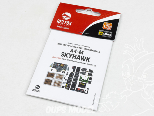 Red Fox Studio Tableaux de bord 3D avion RFQS-32068 A4-M Skyhawk Trumpeter 1/32