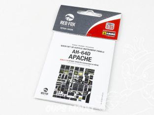 Red Fox Studio Tableaux de bord 3D hélicoptère RFQS-35028 AH-64D Apache Meng 1/35
