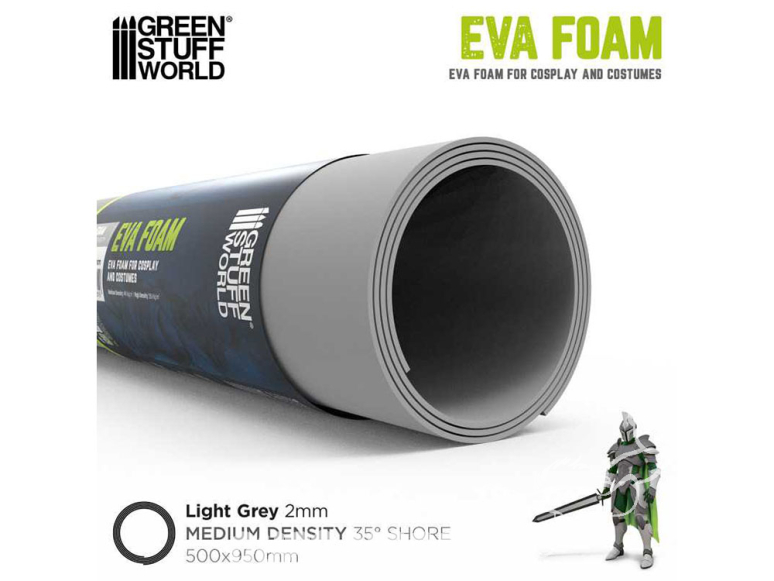 Green Stuff 13281 Mousse EVA 2mm - densité moyenne