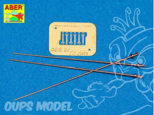 Aber 72A01 antennes pour véhicules allemands 1/72