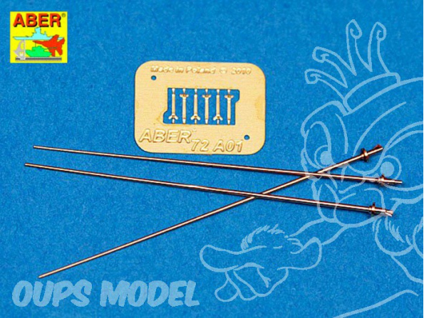 Aber 72A01 antennes pour véhicules allemands 1/72