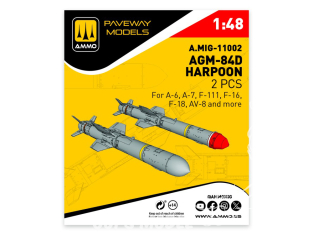 Ammo Mig Paveway Models A.MIG-11002 AGM-84D Harpoon x2 1/48