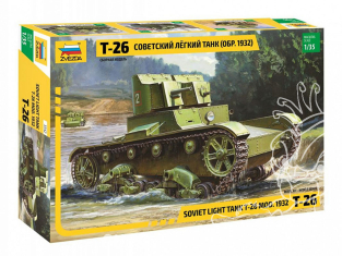 Zvezda maquette plastique 3542 Char léger soviétique T-26 mod. 1932 1/35