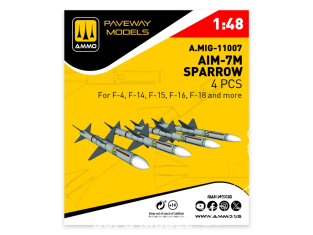 Ammo Mig Paveway Models A.MIG-11007 AIM-7M SPARROW x4 1/48