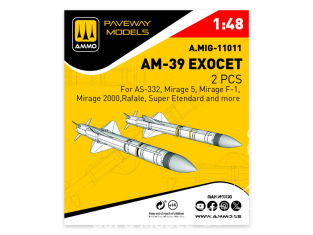 Ammo Mig Paveway Models A.MIG-11011 AM-39 EXOCET x2 1/48