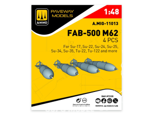 Ammo Mig Paveway Models A.MIG-11013 FAB-500 M62 x4 1/48