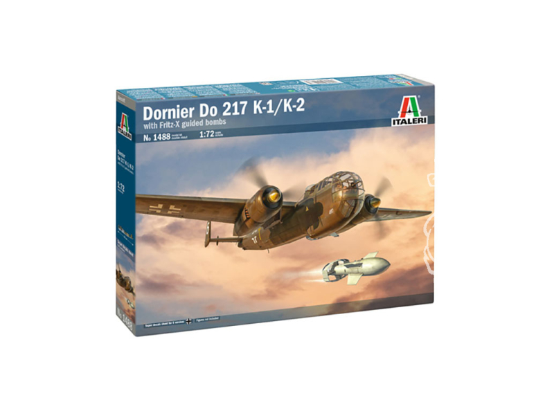Italeri maquette avion 1488 DO 217 K-1/K-2 avec FRITZ X 1/72