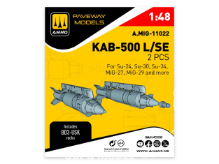 Ammo Mig Paveway Models A.MIG-11022 KAB-500 L/SE x2 1/48