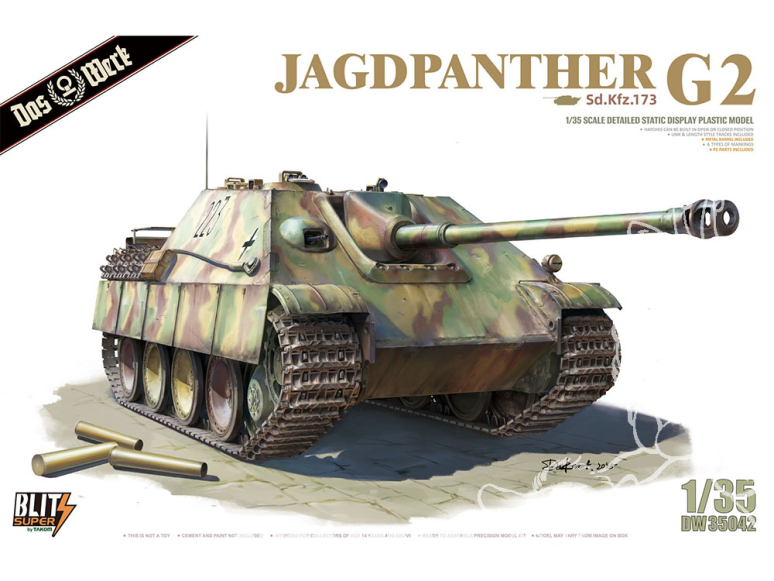 DAS WERK maquette militaire DW35042 Jagdpanther G2 1/35