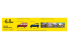 Heller maquette voiture 52330 STARTER KIT Diorama Splendid Hotel inclus peintures principale colle et pinceau 1/24
