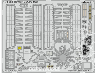 Eduard photodecoupe avion 73853 Amélioration Hawk H-75A1/2 Arma Hobby 1/72
