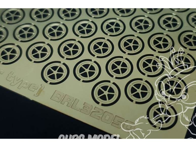 Brengun armement avion BRL32050 Points d'arrimage Type étoile 1/32