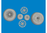 Eduard kit d&#039;amelioration avion brassin 6481135 Roues Cross tread P-40N Eduard 1/48