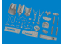 Eduard kit d&#039;amelioration avion brassin Print 6481130 Moteur P-40N Eduard 1/48