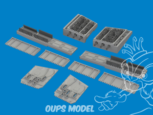 Eduard kit d'amelioration avion brassin Print 6481131 Gun bays (6 guns) P-40N Eduard 1/48