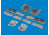 Eduard kit d&#039;amelioration avion brassin Print 6481131 Gun bays (6 guns) P-40N Eduard 1/48